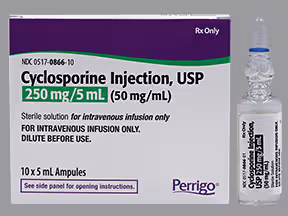 <p>Cyclosporine (non-modified oral, injection)</p>