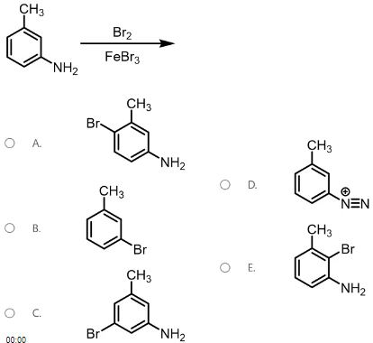 <p><span>Which is the product of the foVllowing reaction?</span></p>