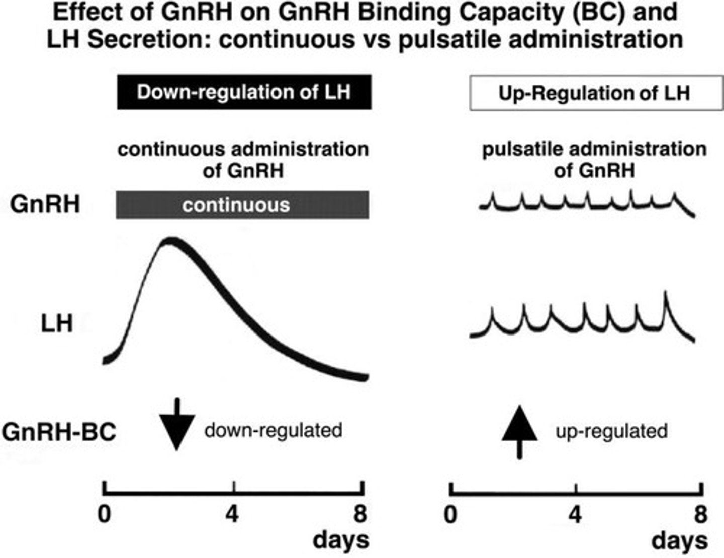 <p>Drugs that block GnRH receptors to decrease FSH/LH and block ovulation.</p>