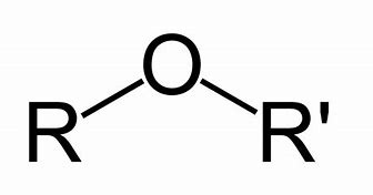 Name of functional group \= ether
Suffix \= -oxy- alkane
General formula \= R - O - R'

e.g. Methoxyethane

