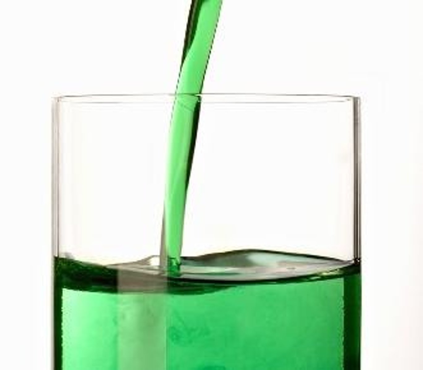 <p>water with mint syrup</p>