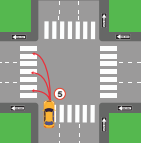 . Start the turn from the far-left lane. Bicyclists can legally use the left turn lane for their left turns. If there are three or more lanes in your direction of travel, you may end your turn in any lane that is open.