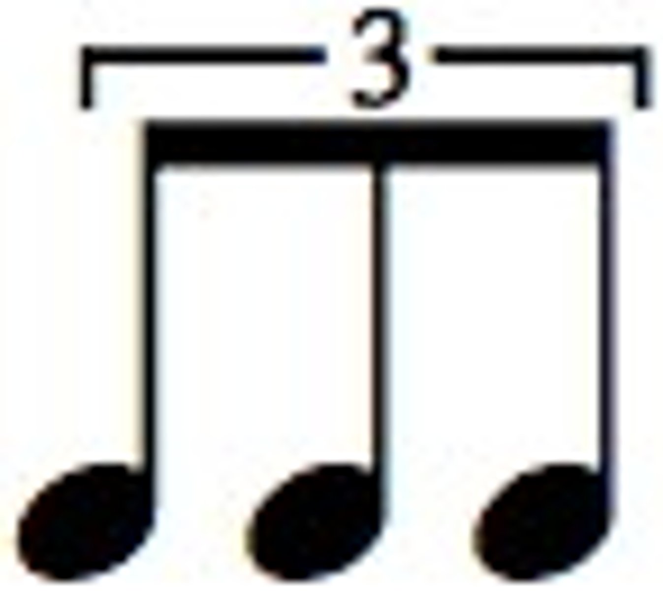 <p>Three notes played in the time of two.</p>