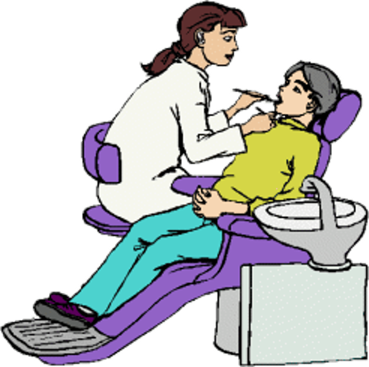 <p>a doctor who checks and fixes teeth</p>