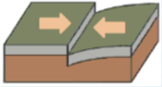 <p><span style="background-color: transparent;"><span>When two plates move towards each other - →←</span></span></p>