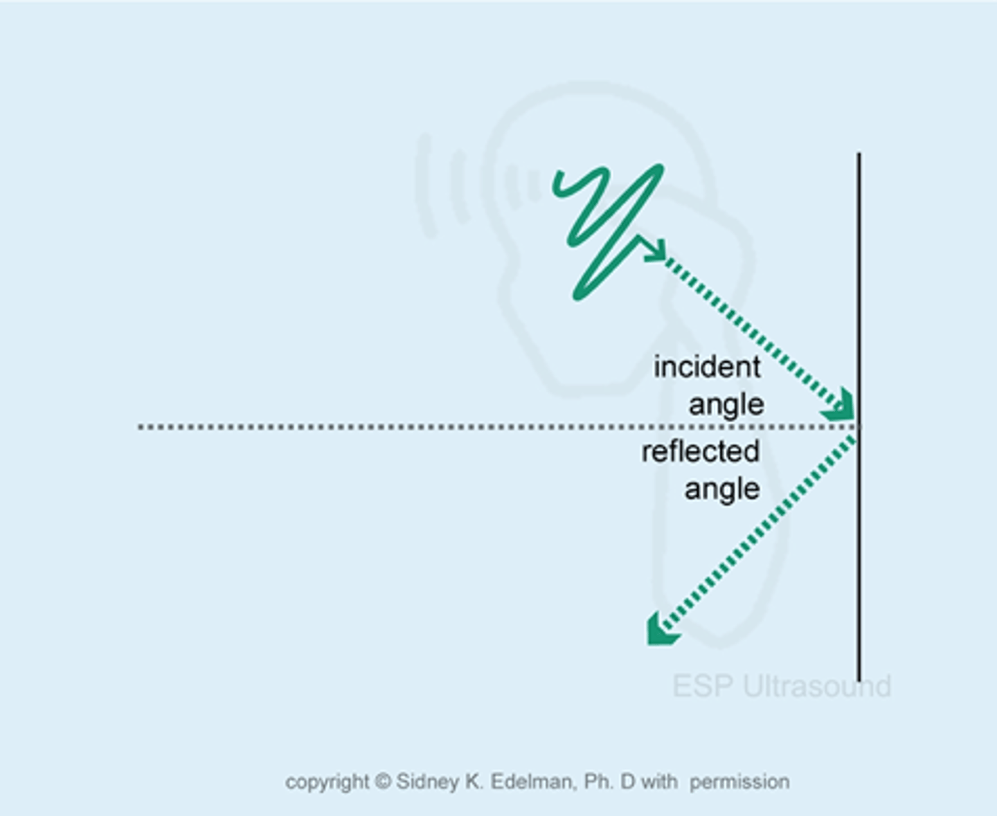<p>the angle of incidence</p>