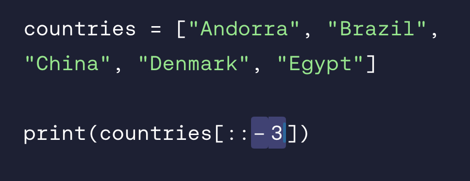 <p>What does this code print?</p>
