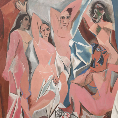 <p><span style="font-family: sans-serif">Pablo Picasso, Les Demoiselles d’Avignon, 1907</span></p>