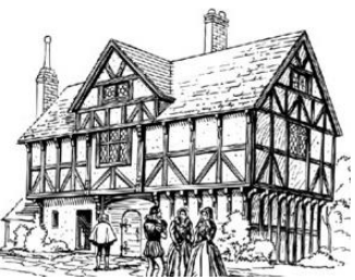 <p>Tudor Gothic features</p>