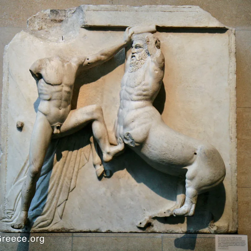 <p>Acropolis of Athens - <span style="color: blue;">METOPES</span></p>