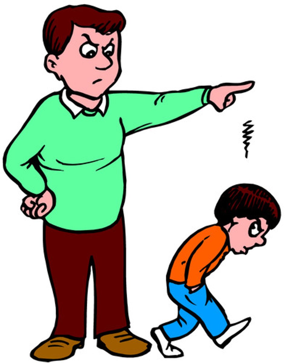 <p>to punish</p>