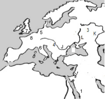 <p><span><span>Match the number of the city or letter of the river with its name in the opposite column.</span></span></p><p><span><span>6</span></span></p>