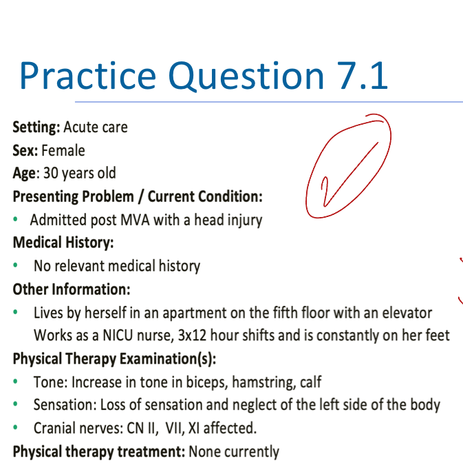<p>Considering the patient’s presentation, which of the following lobes is MOST likely to be affected? A. Right parietal lobe</p><p>B. Left temporal lobe C. Left frontal lobe D. Right occipital lobe</p>
