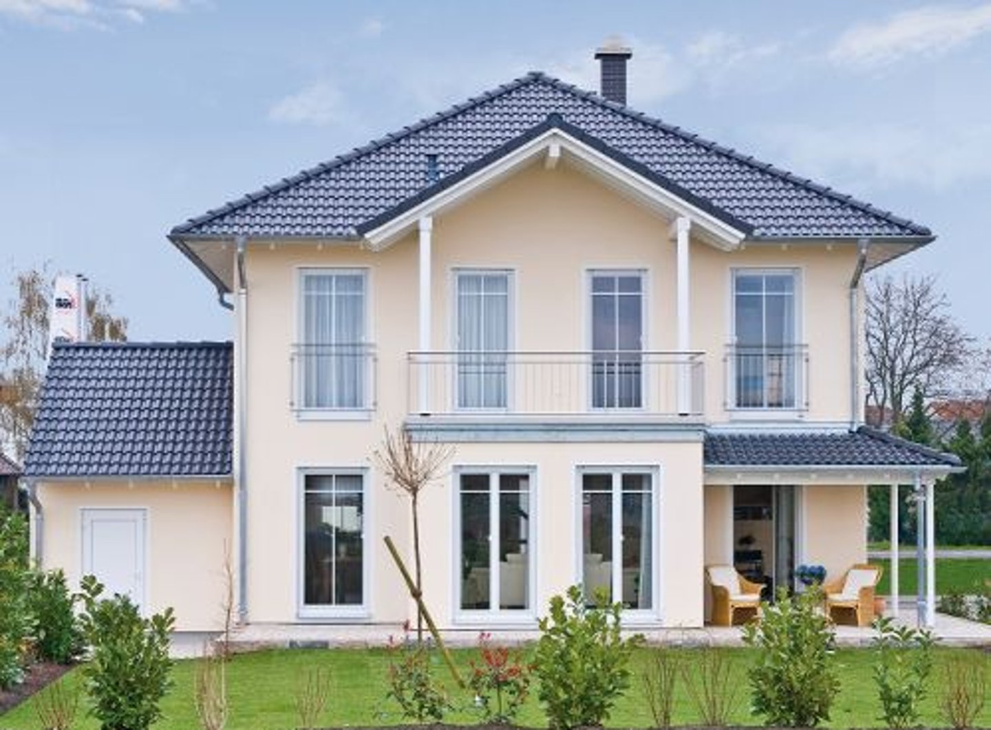 <p>I have lived here for a year. / I have lived here since a year ago.</p>