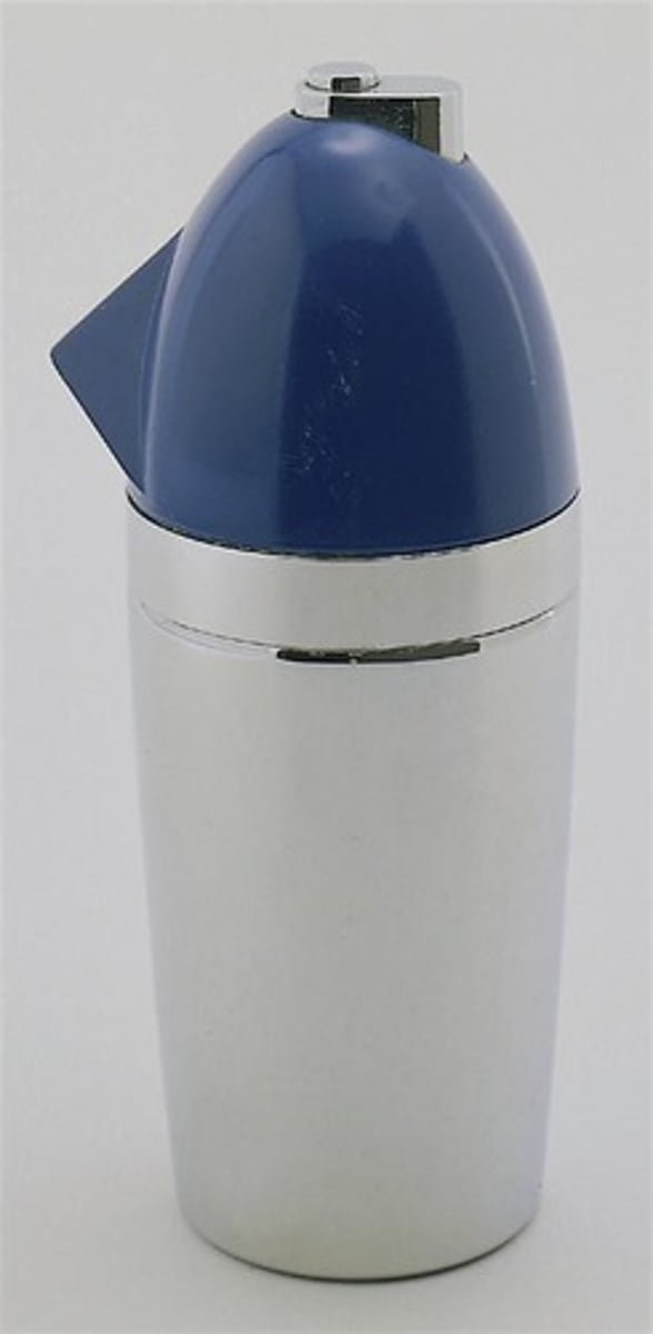 <p>Bel Geddes<br>Made for Walter Kidde Sales Company<br>Chrome-plated lower zone</p>