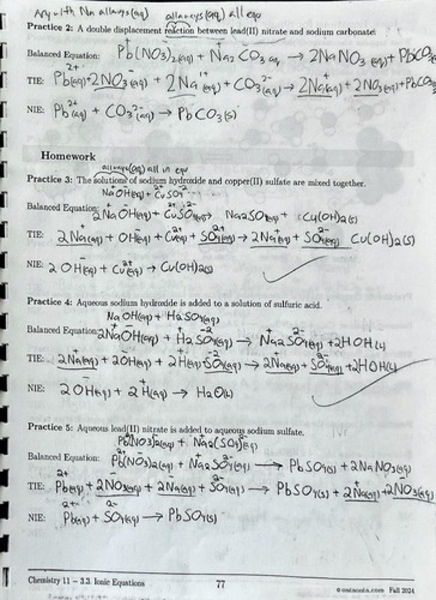 <p>A reaction where two compounds exchange ions to form two new compounds.</p>