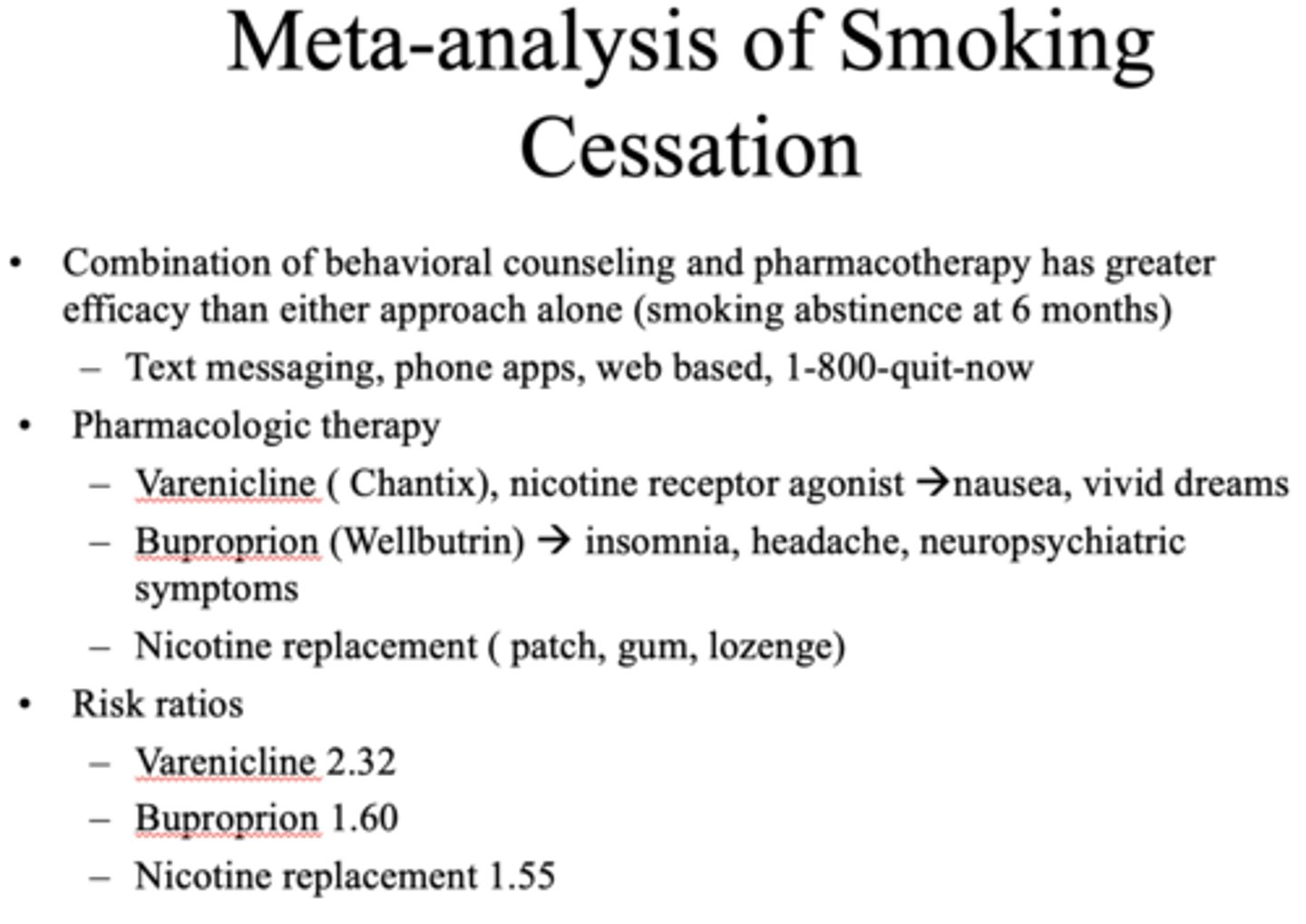 <p>Combination of behavioral counseling and pharmacotherapy</p>