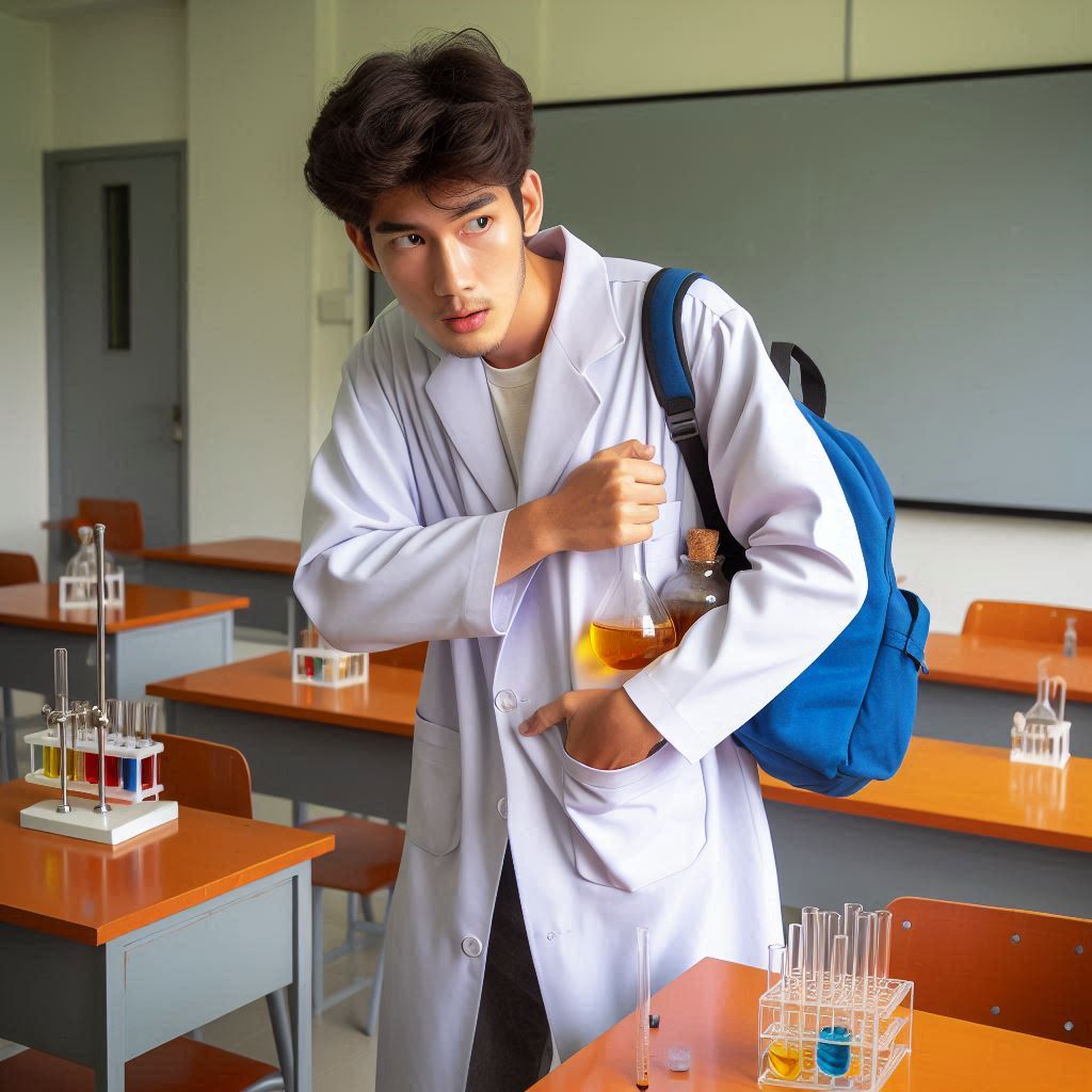 <p>Don't remove chemicals or equipment from the lab; keep all work contained within the lab environment.</p>