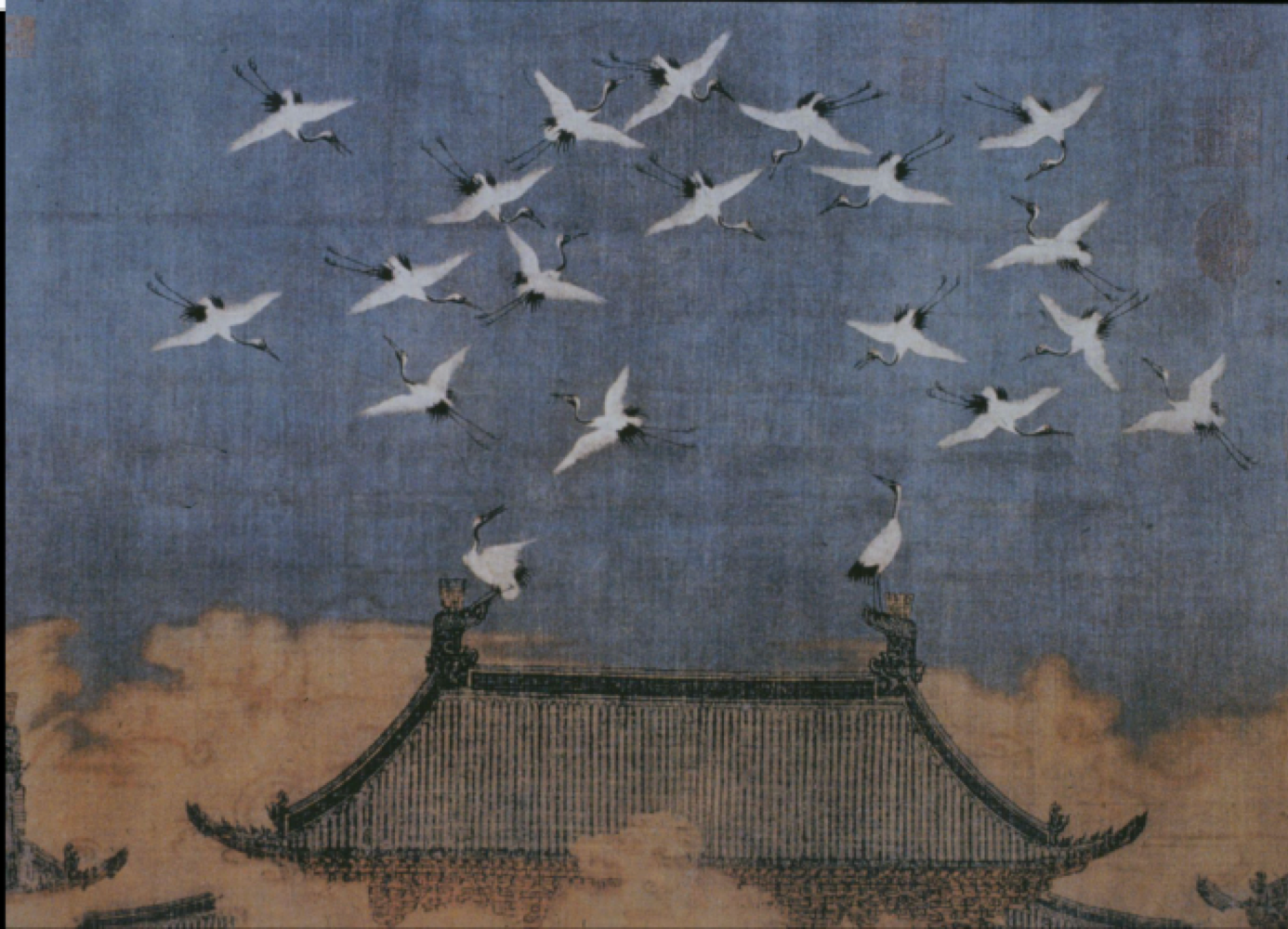 <p>Describe the <span style="background-color: transparent;"><em><span>Cranes above Kaifeng</span></em></span> and its significance</p>