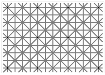<p>Bottom-up: taking in visual pattern. Image is perceived as the same pattern. Top-up: required to “override” sensory input and to systematically count the dots. If this were a behavioral experiment, we could measure how long it takes to do the task and/or accuracy of responses. </p>