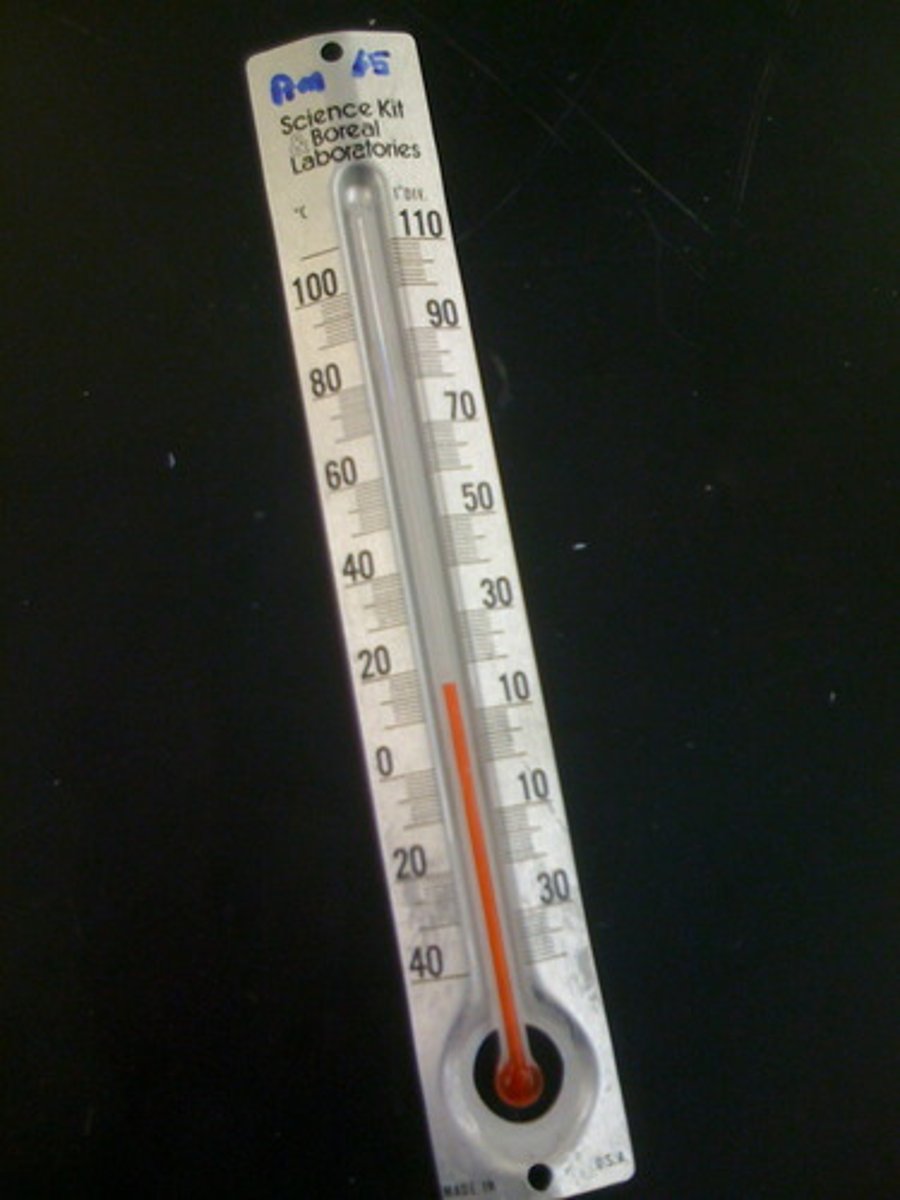 <p>The energy content of food can be determined by burning a food sample and immediately suspending it under a boiling tube of water with a thermometer in it, the temperature change suggests the energy content</p>