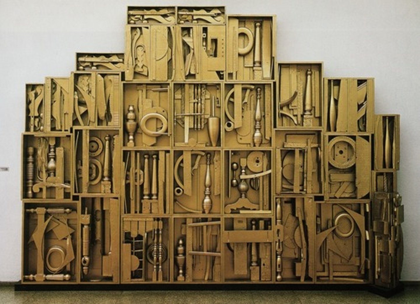 <p>Assemblage Art, Nevelson, American, 1960</p>