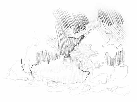 <p>Quick repetitive lines moving in the same direction</p>