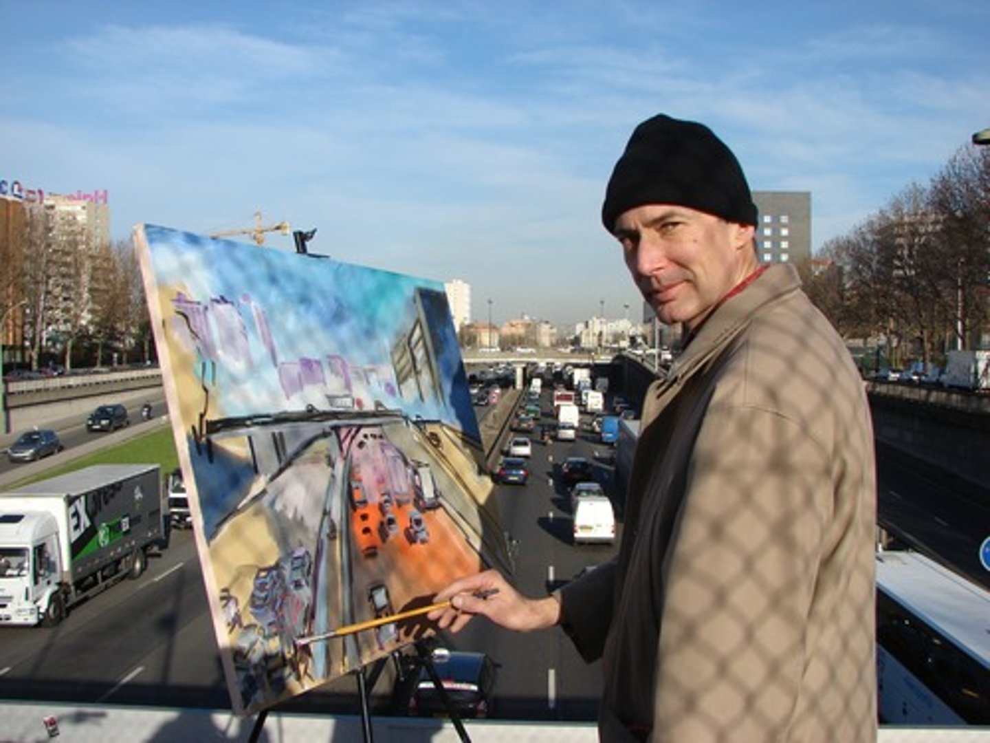 <p>the painter/the artist</p>