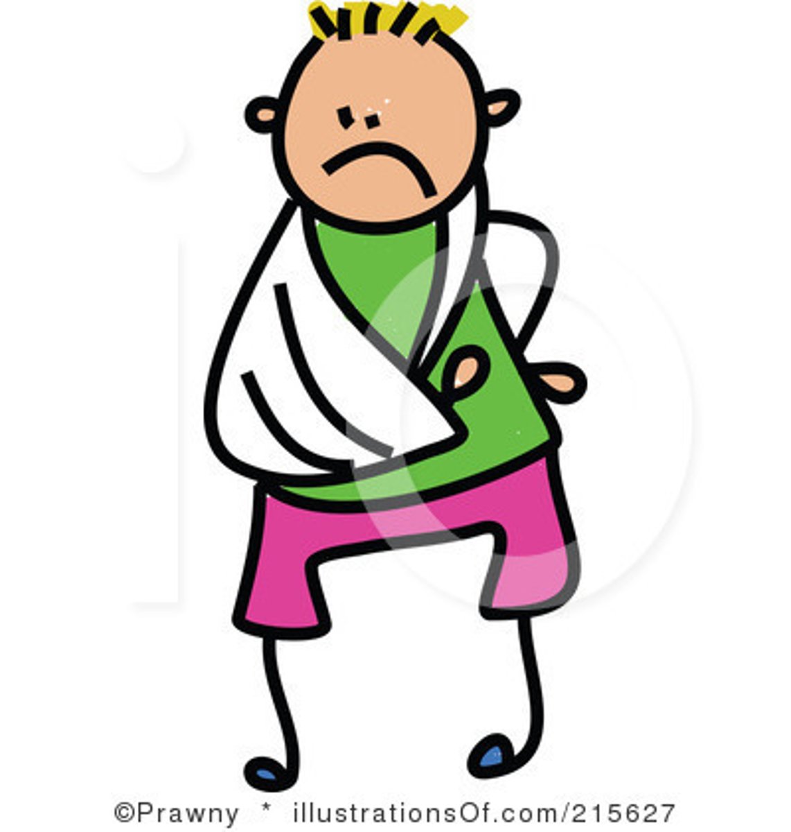 <p>to break (+ body part)</p>