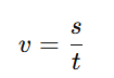 <ul><li><p>Hastighet (v) = Hur snabbt objektet rör sig [m/s]. </p></li><li><p>Sträcka (s) = Hur långt ett objekt har rört sig [m].</p></li><li><p>Tid (t) = Hur länge i tidsenheter rörelsen pågår [sekund].</p></li></ul><p></p>