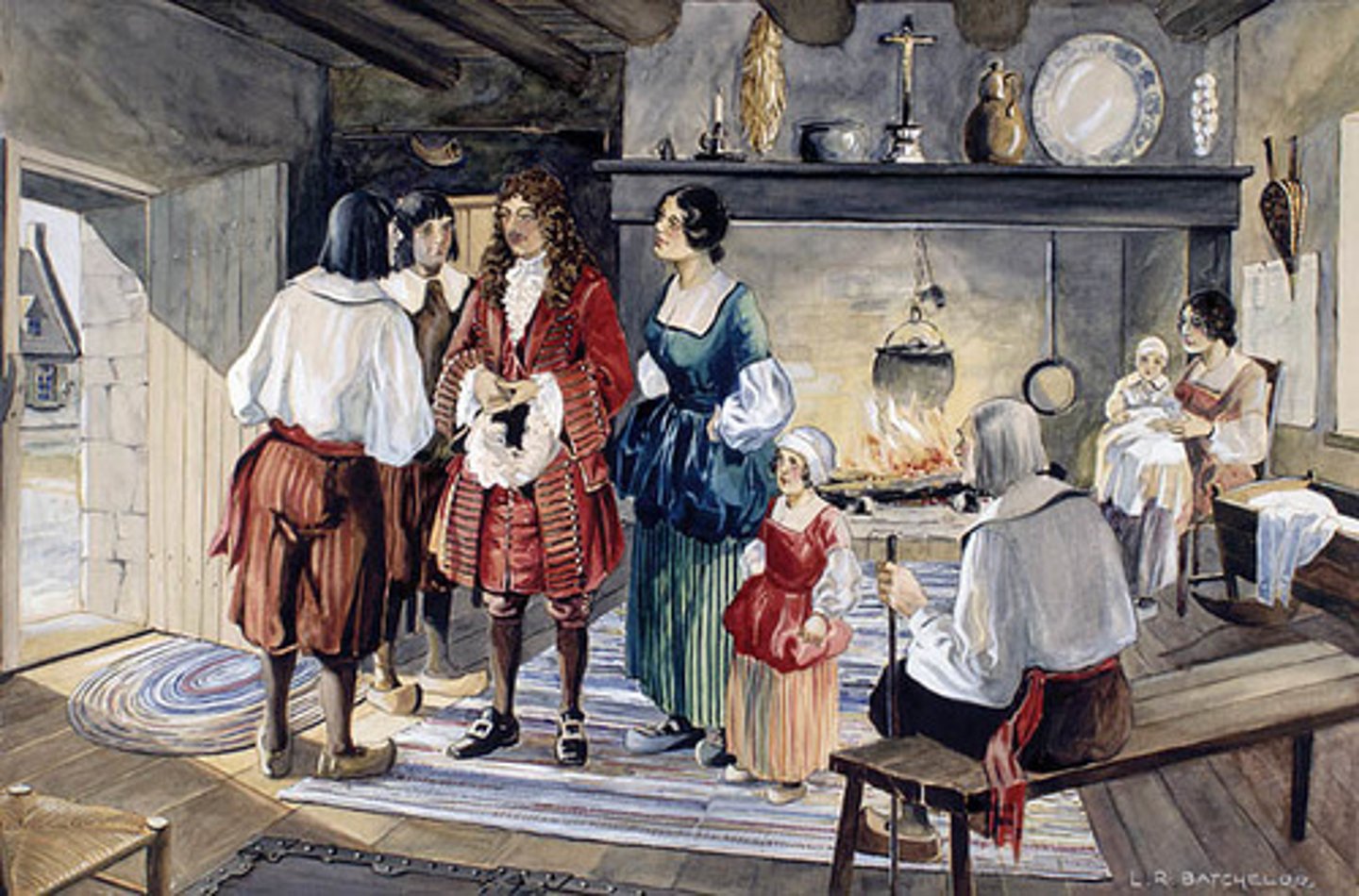 <p>French descendants of the original settlers of New France</p>