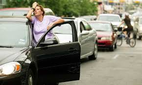 <p><span>They <strong>___ stuck</strong> in a traffic jam.</span></p>