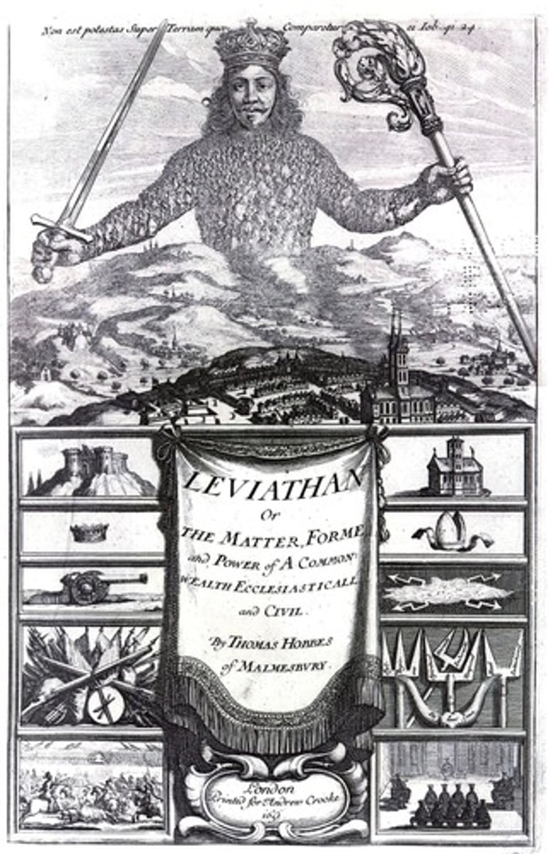 <p>Believes that humans were naturally selfish and wicked, and governments were needed to keep order and rulers needs absolute power to keep citizens under control.</p>