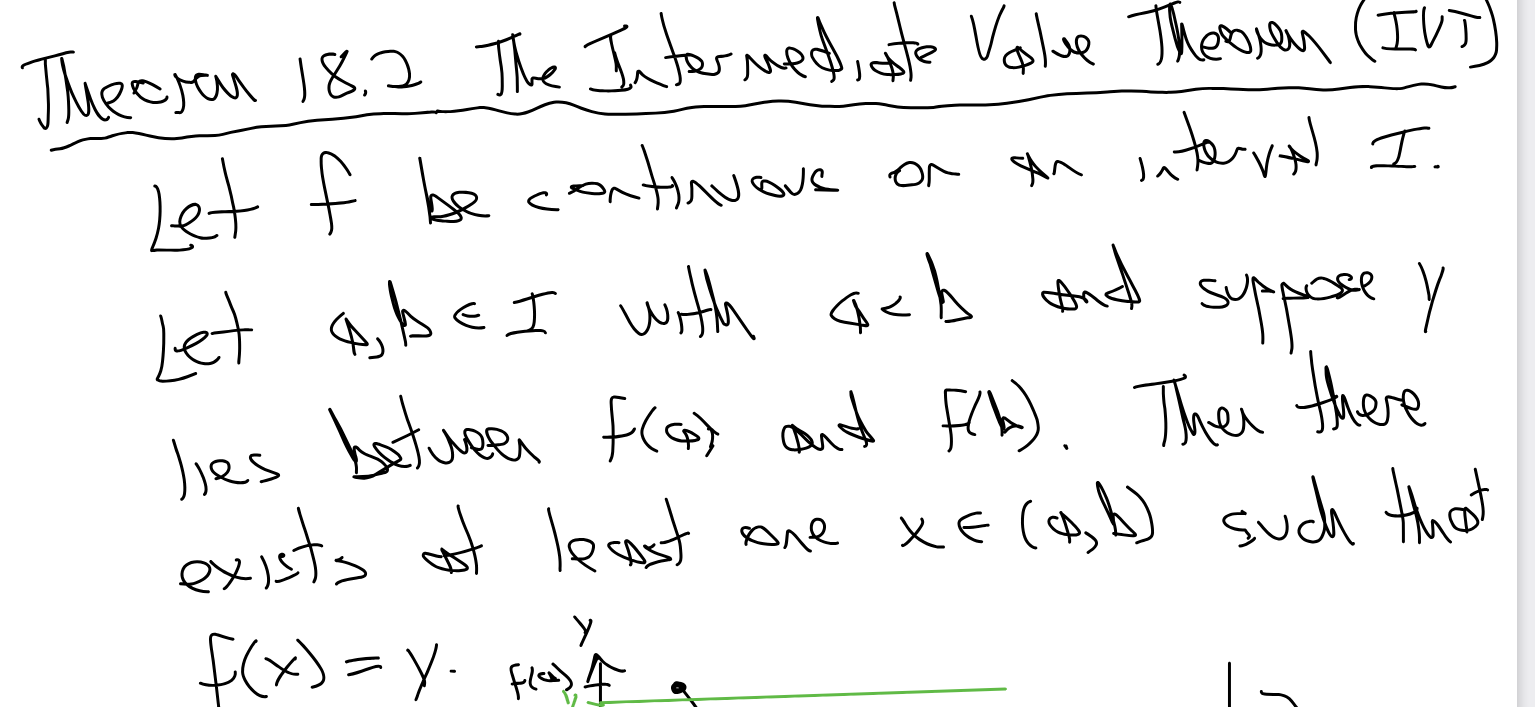 <p>f must be continuous on the interval (a,b)</p>