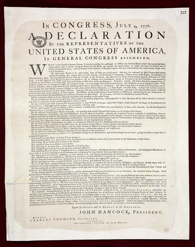 <p>the date the Declaration fo Independence was signed</p>