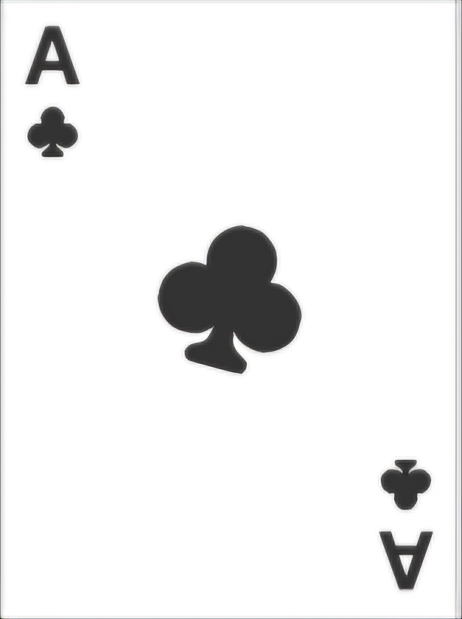 <p>Ace of Clubs</p>