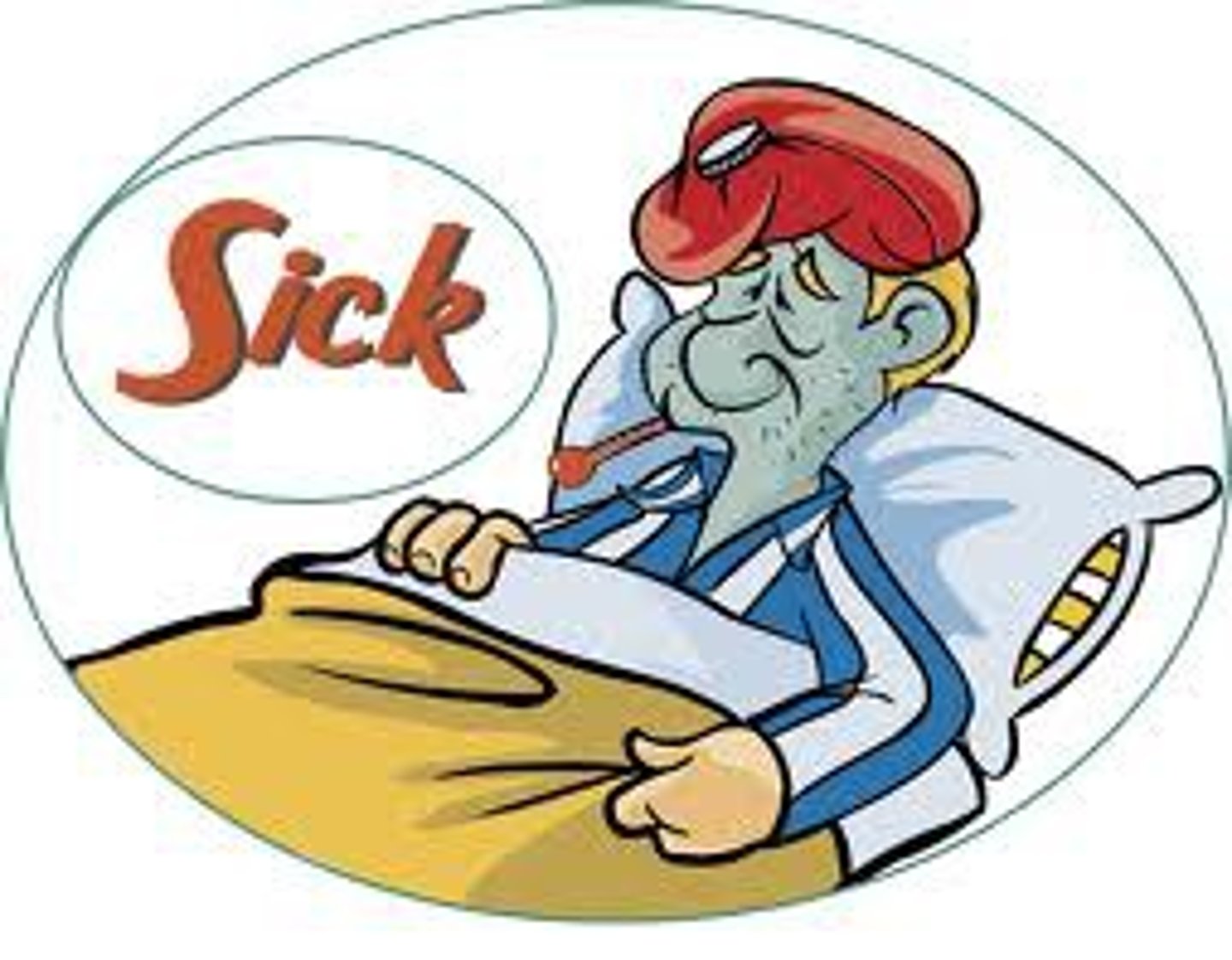 <p>to be sick</p>