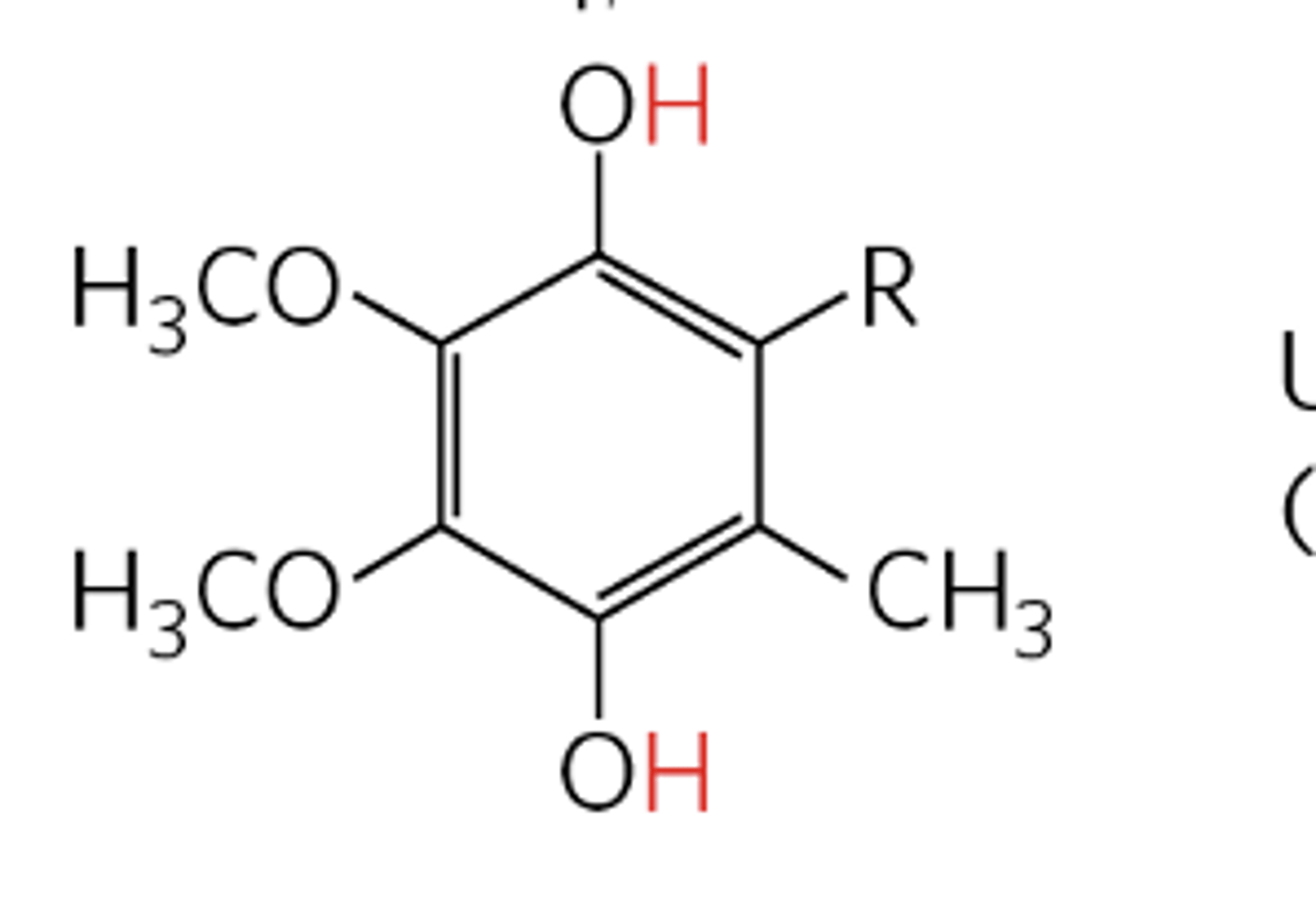 <p>QH2 is the reduced dihydro form</p>