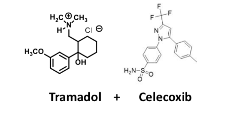 <p>Atypical Opioid Receptor Agonist </p><p><span>Combines an analgesic (tramadol) + anti-inflammatory (celecoxib)</span></p>