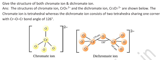 <ul><li><p>Potassium dichromate (K<sub>2</sub>Cr<sub>2</sub>O<sub>7</sub>)</p></li><li><p>Potassium permanganate (KMnO<sub>4</sub>)</p><p></p></li></ul><p></p>