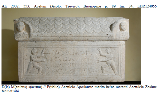 <p>AE 2002, 553, Acelum (Asolo, Treviso)</p>