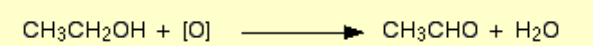 <p>Name of reaction: Oxidation</p><p>Reagents: Acidified potassium dichromate (acidified with H<sub>2</sub>SO<sub>4</sub>)</p><p>Conditions: Dilute potassium dichromate, dilute acid, distillation</p>