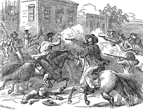 <p>(1856-1861) A sequence of violent events involving abolitionists and pro-Slavery elements that took place in Kansas-Nebraska Territory. The dispute further strained the relations of the North and South, making civil war imminent.</p>
