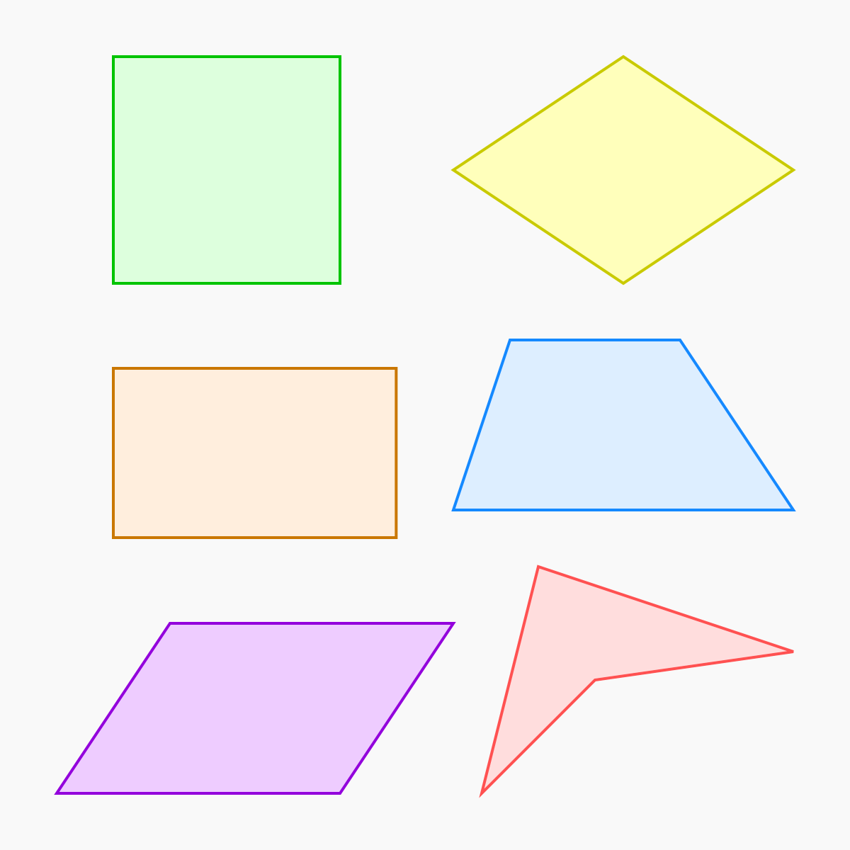 <p>a polygon with 4 sides</p>