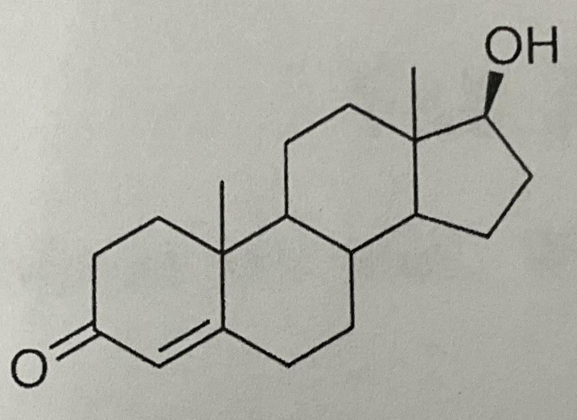 <p>Testosterone </p>