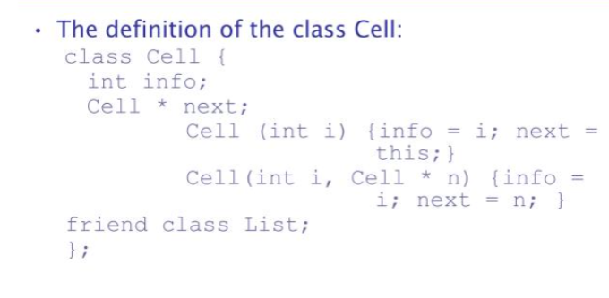 <p>class cell</p>
