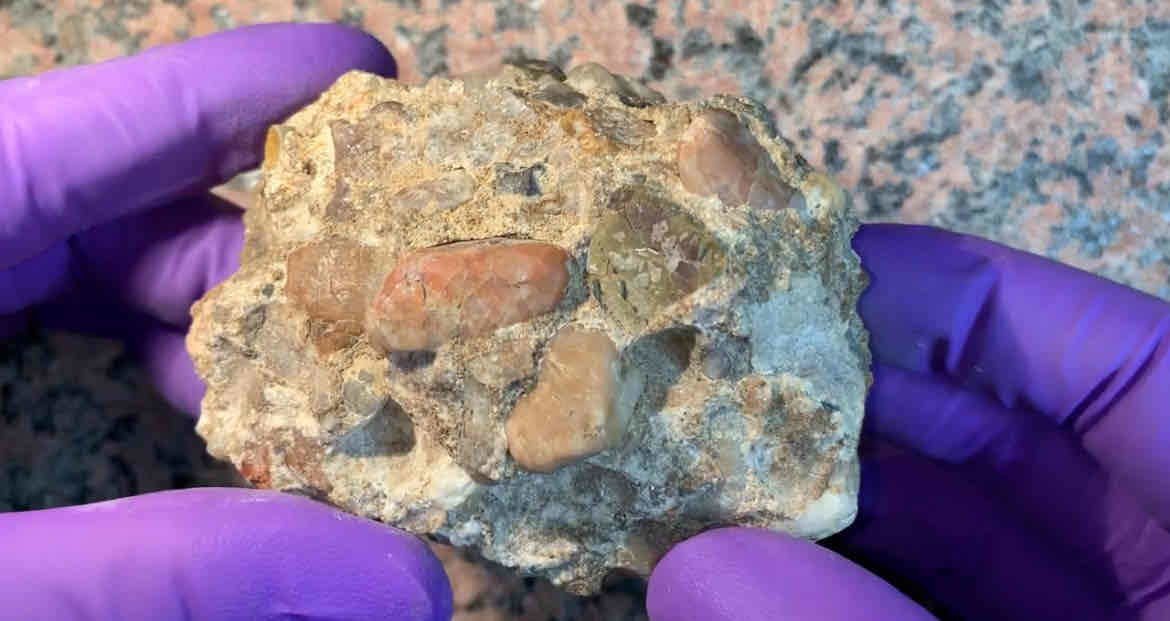 <p>what is rock and add heat and pressure?</p><p>hint big pebble clasts</p>