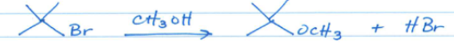 <p>Sn1 mechanism. </p>