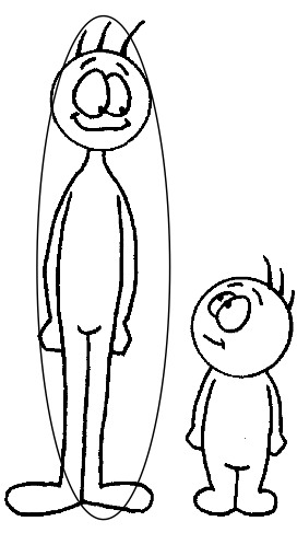 (adj. to be) tall (person's height)