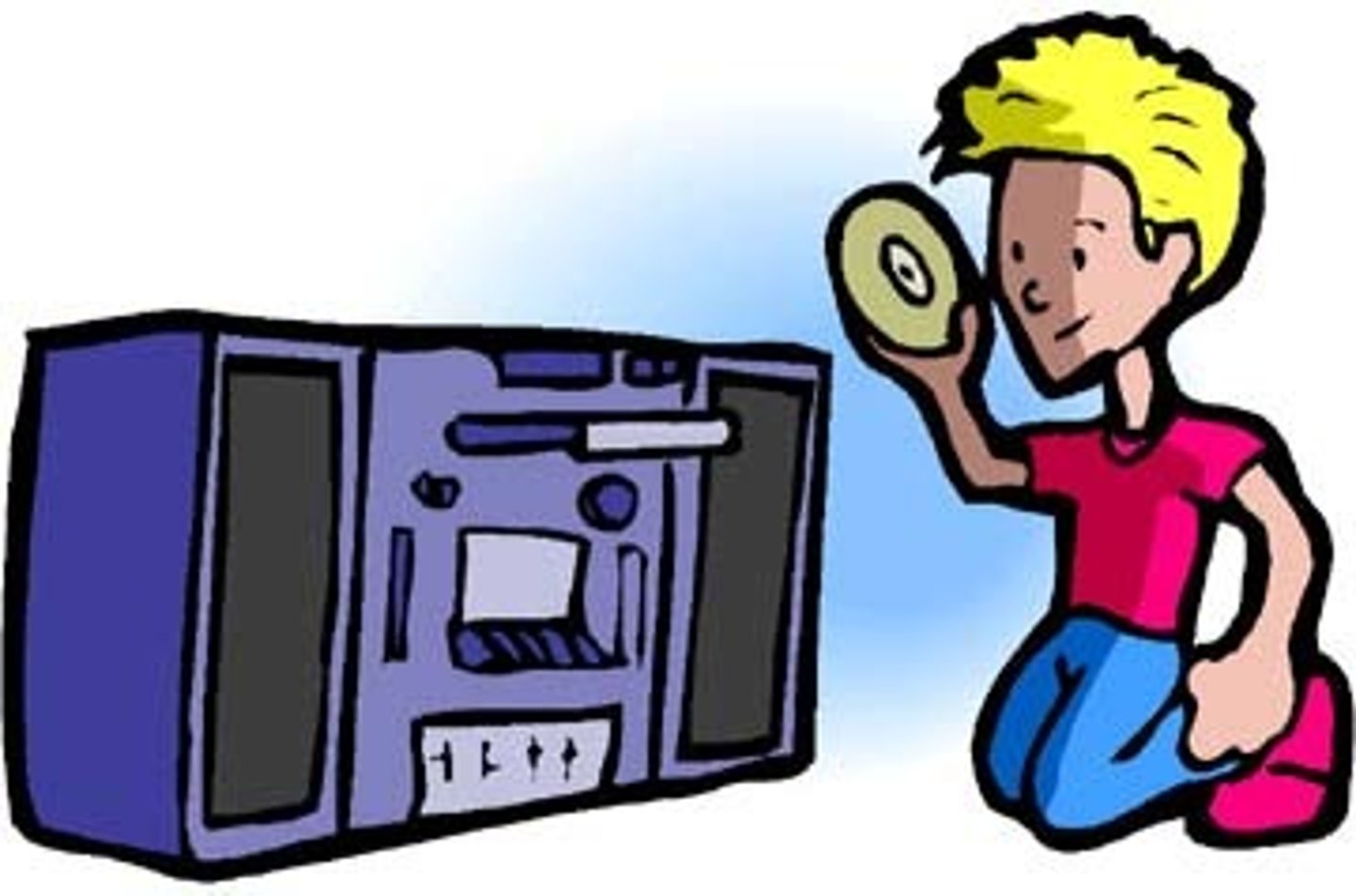 <p>to choose the music</p>